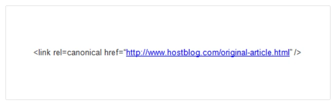 canonical URL