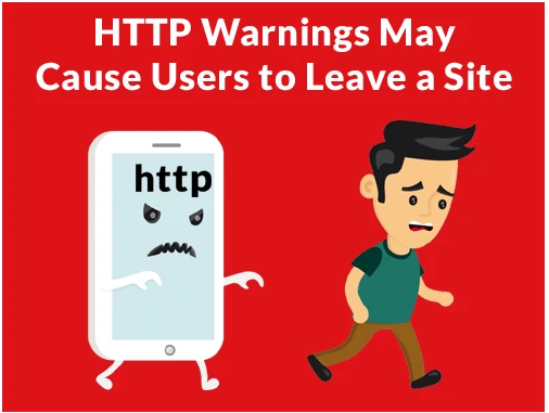 http warnings may cause users to leave a site